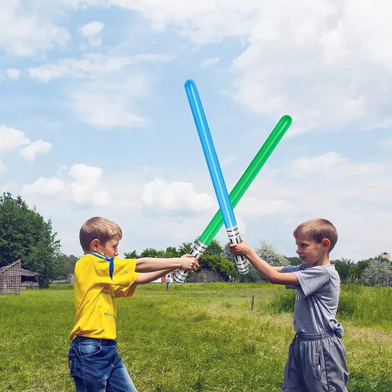 เด็กใหม่ Inflatable Baton Lightsaber ดาบเลเซอร์ของเล่น 100 ซม.Inflatable Stick Pvc Inflatable ดาบสําหรับของขวัญเด็ก