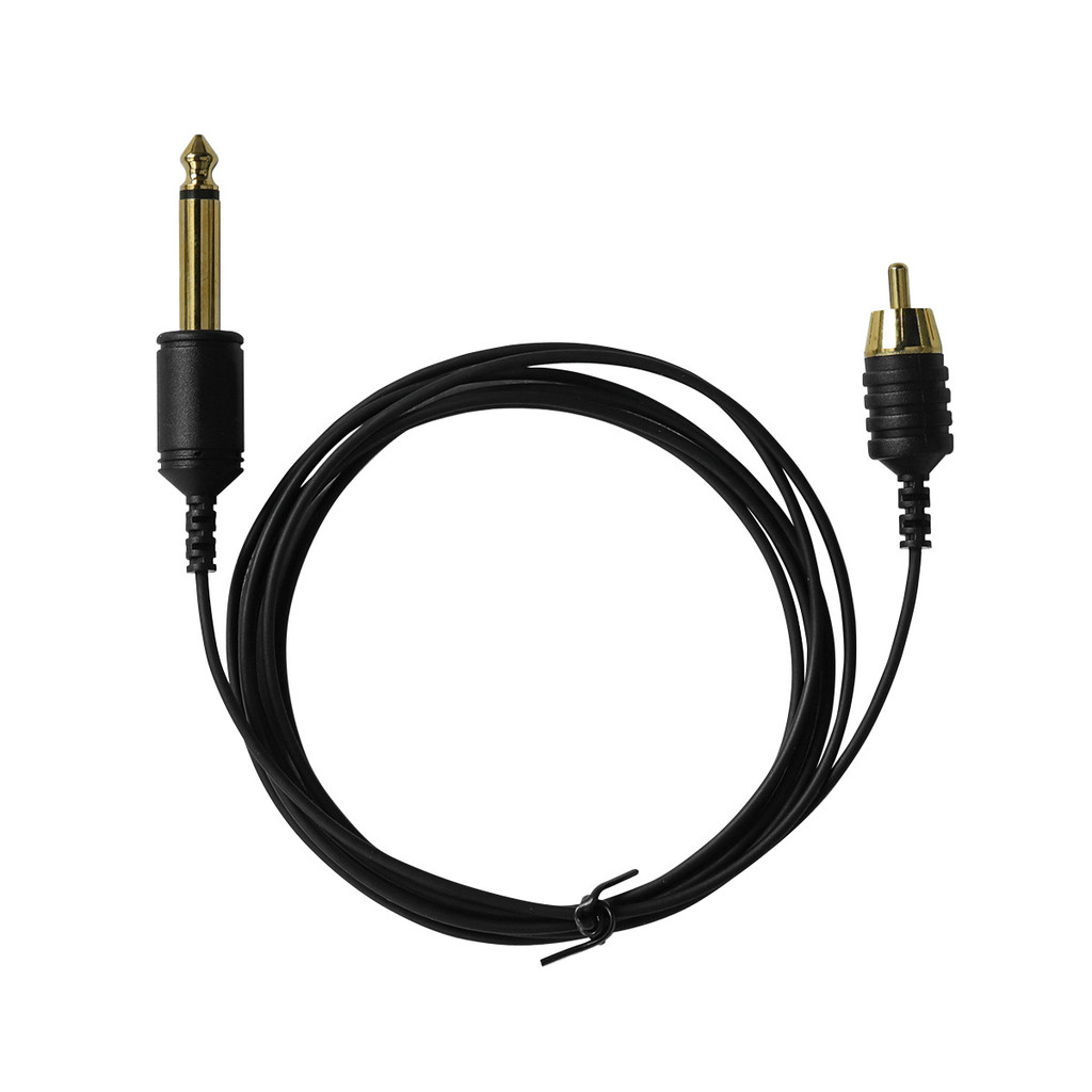 เครื่องสักมอเตอร์เครื่อง RCA Fine Line Tattoo Pen Power Connection Line ทองแดงบริสุทธิ์ Gold-Plated 