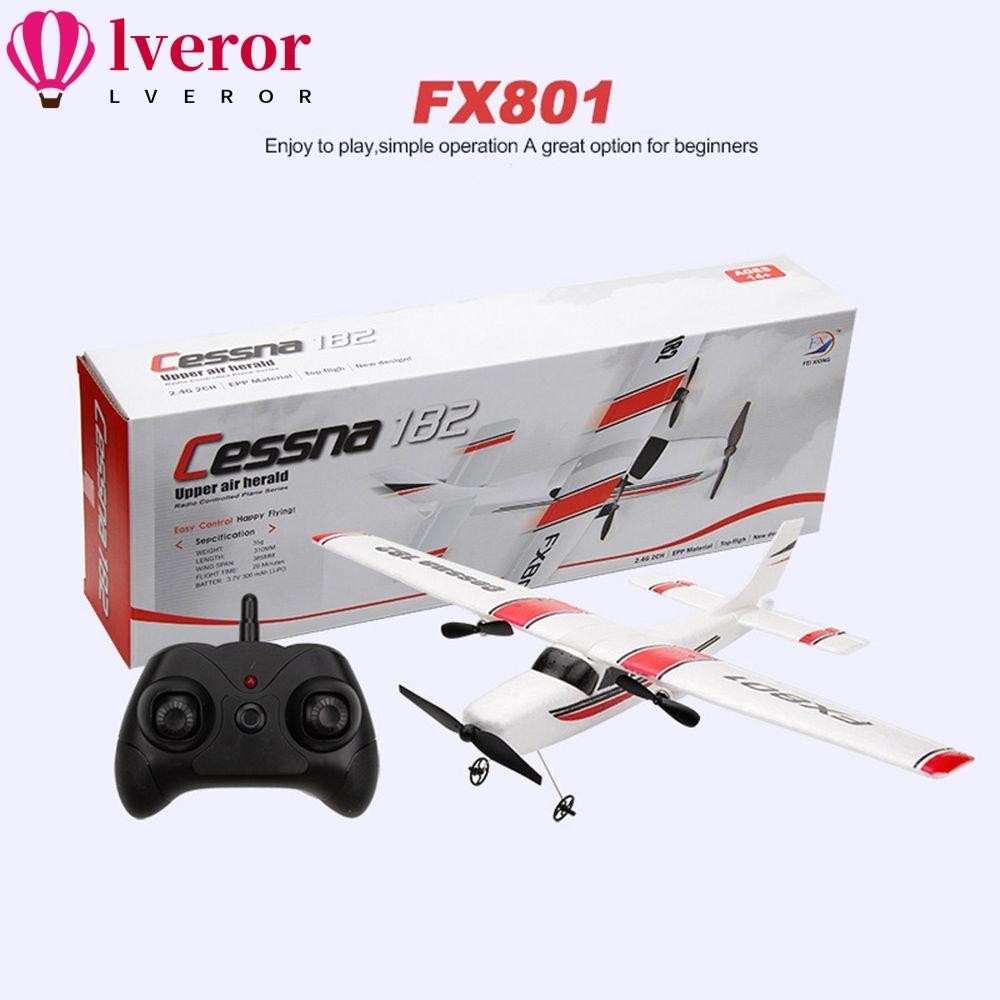 Lveror สําหรับ Cessna 182 FX801 เครื่องบินของเล่นเด็กของขวัญ 2CH ปีกคงที่ EPP โฟมสําหรับ Cessna 182 
