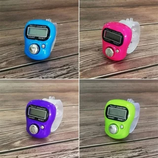 เครื่องนับจำนวนดิจิตอล สวมนิ้วมือ นับบทสวดมนต์ จอ LCD ง่ายต่อการตรวจสอบการอ่านค่า นับจำนวนสุ่มสี
