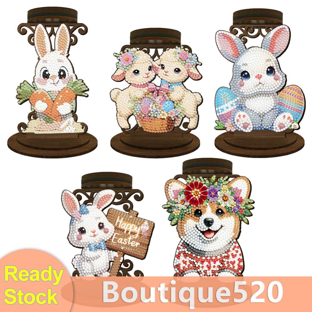 Easter Bunny Tabletop เชิงเทียนเครื่องประดับ เชิงเทียนอโรมา SN [boutique520.th]
