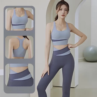 🔥New Color🔥ชุดออกกำลังกาย แฟชั่น งานสีทูโทน ชุดโยคะ กางเกงออกกำลังกายขายาว สปอร์ตบรา ***ขายแยกและขายแบบเป็นเซ็ท***