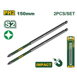 JADEVER ดอกไขควง ดอกไขควงกระแทก ปากแฉก (แพ็คละ 2 อัน) รุ่น J…