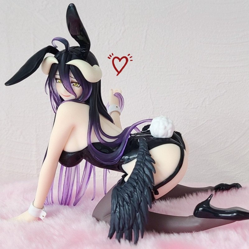ฟิกเกอร์อนิเมะนเรศวรเดสก์ท็อปขนาด 10 ซม. Albedo Bunny Ver. คอลเลกชันรูปการกระทําพีวีซีรุ่นผู้ใหญ่ของเล่นแฟนเพื่อนของขวัญวันเกิด