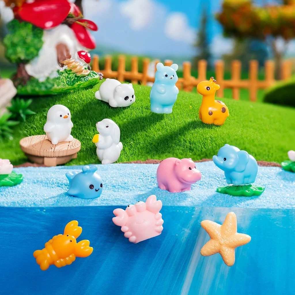 ตุ๊กตาปู Dolphins Aquarium Micro-Landscape ตกแต่งสวนถาด DIY