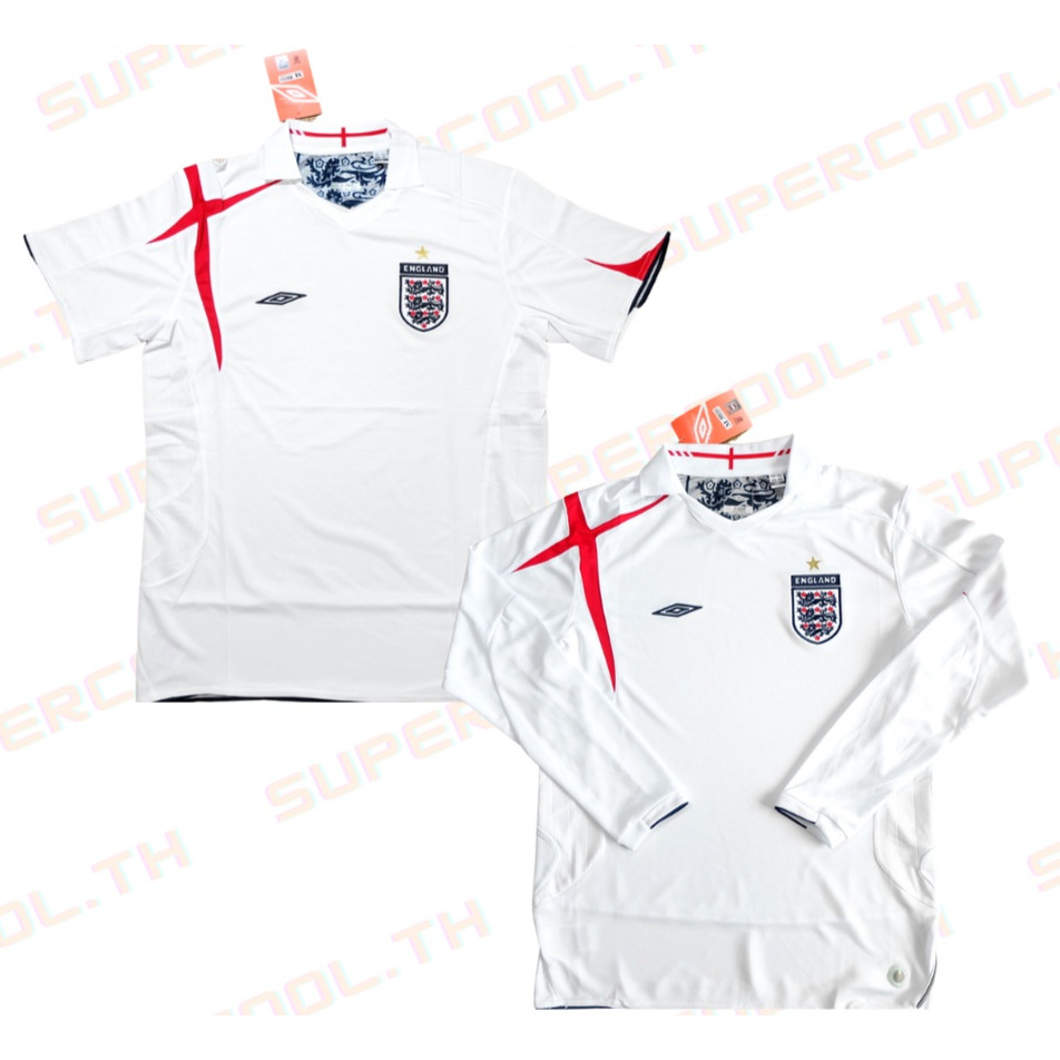 England 2005-07 World Cup Final Jersey เสื้อบอลย้อนยุคทีมชาติอังกฤษ