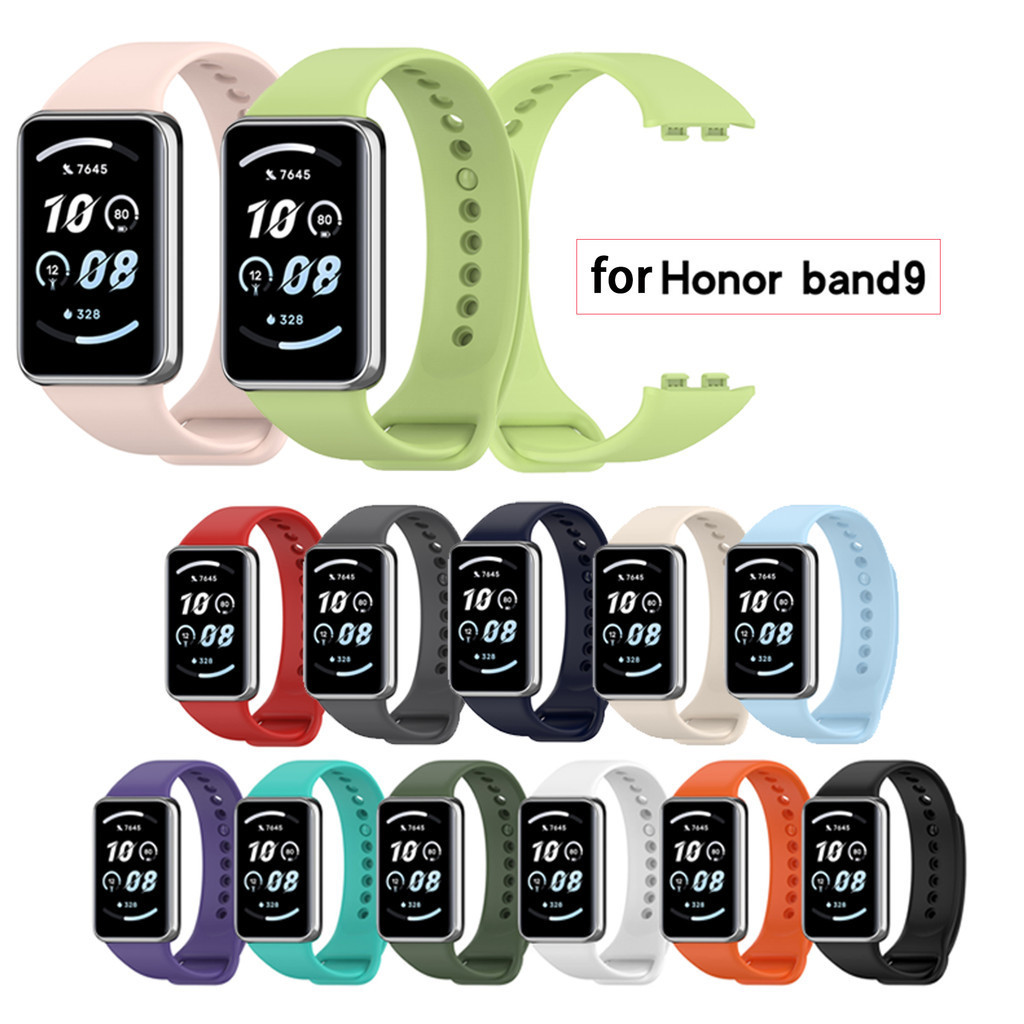 สายนาฬิกาข้อมือ ซิลิโคนนิ่ม กันน้ํา สไตล์สปอร์ต สําหรับ Honor band 9
