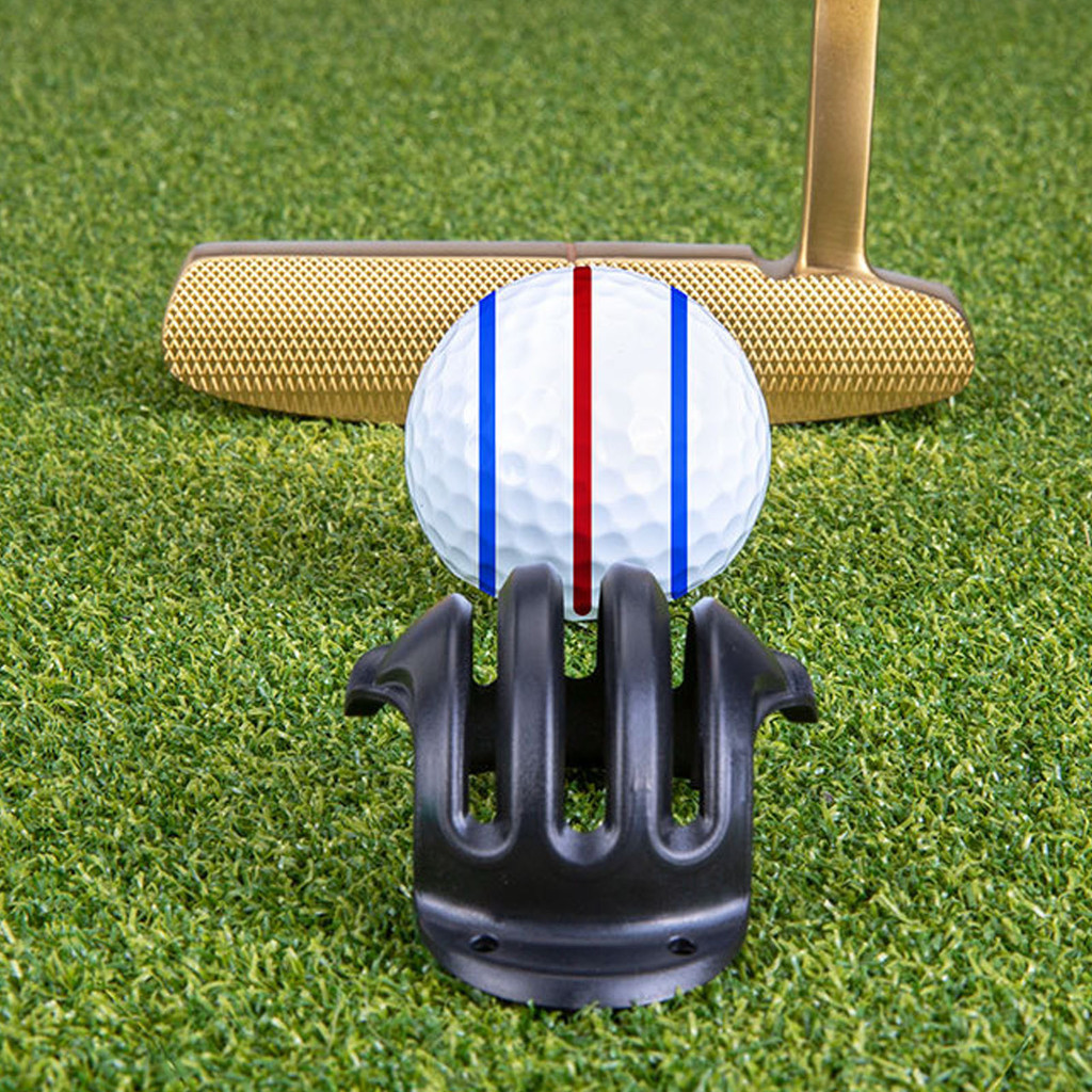 I Fstore 4แพ็คที่แม่นยำGolf Ball Marker 4เครื่องหมายStencilsและ4สีLine Markers Golf Alignment Identi