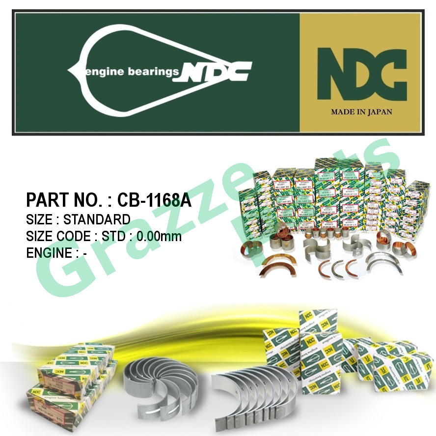 NDC Japan Con Rod Bearing CB-1168A สําหรับ Kia Spectra 1.6
