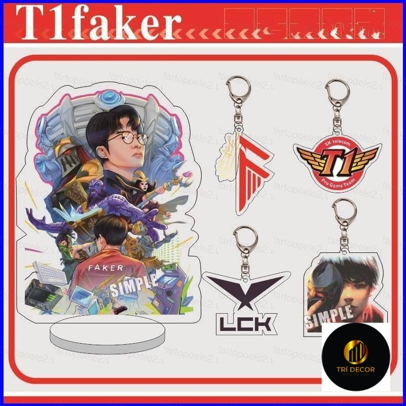 T1 faker lck พวงกุญแจโมเดลของเล่นน่ารัก