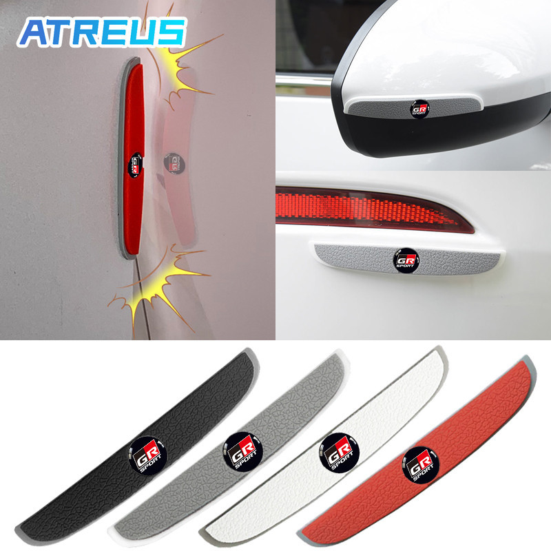 4 ชิ้น Toyota GR แถบติดขอบประตูรถยนต์กันชน ป้องกันรอยขีดข่วน กระจกมองหลังอัตโนมัติ รถ มือจับประตู สต
