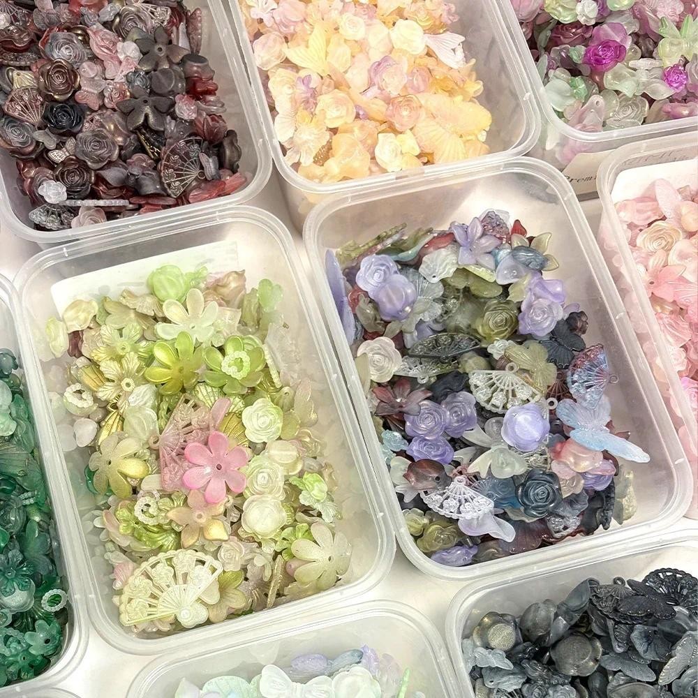 20g ผสมลูกปัดใบดอกไม ้ ผีเสื ้ อลูกปัดอะคริลิคสําหรับ DIY Handmade สร ้ อยข ้ อมือเครื ่ องประดับทําอุปกรณ ์ เสริม