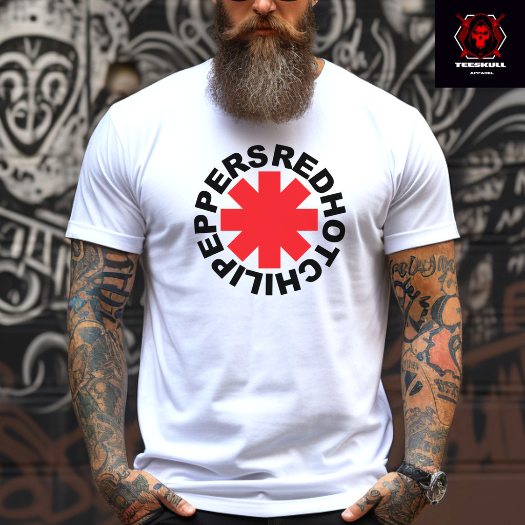 Red Hot Chilli Peppers Heavy Metal Rock Heavy Cotton เสื้อยืด
