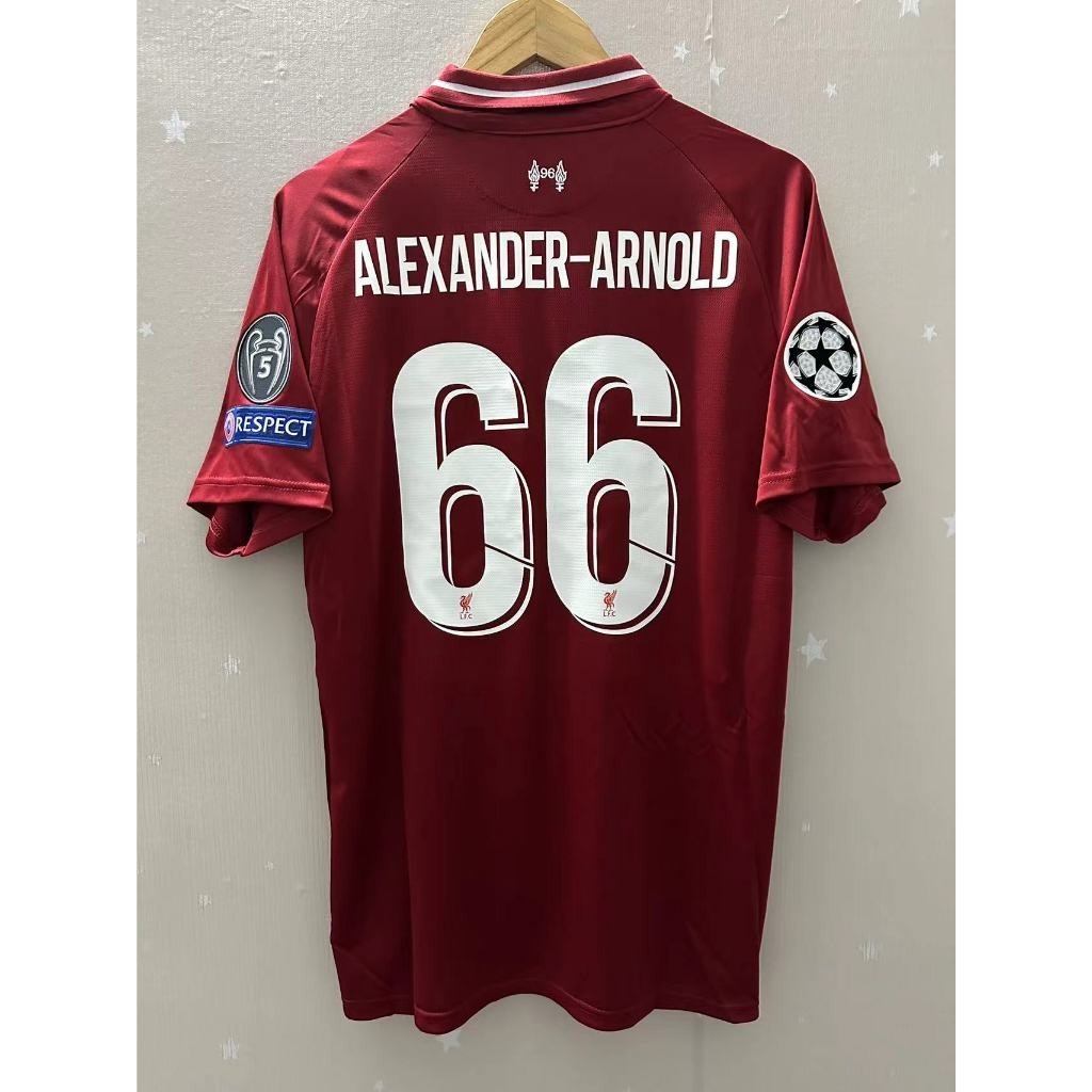 18-19 Liver.pool VIRGIL M.SALAH บ ้ านคุณภาพสูง Retro เสื ้ อฟุตบอลที ่ กําหนดเองเสื ้ อยืด MARE ALEXANDER-ARNOLD FIRMINO