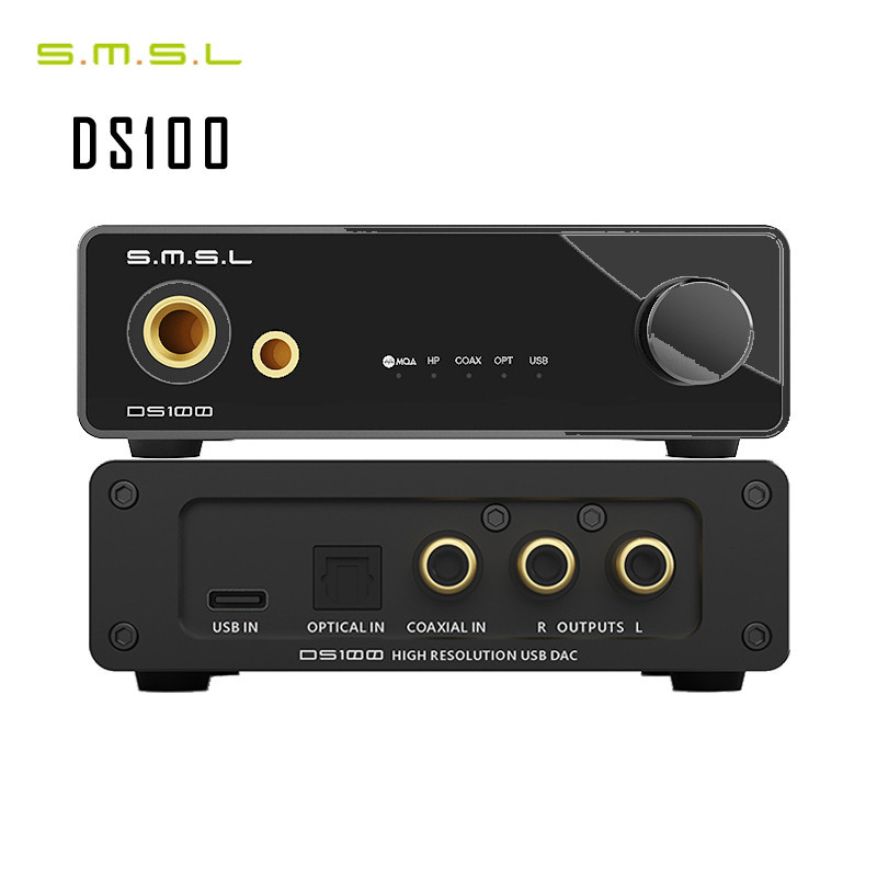 Smsl DS100 MQA MQA-CD ตัวถอดรหัสเสียง CS43131 DAC XU-316 Hifi หูฟังเครื ่ องขยายเสียงมินิอลูมิเนียม Hi-Res ตัวถอดรหัสเสียง