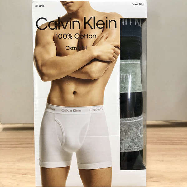 กางเกงใน กางเกงใน ck Calvin Klein CK กางเกงบ็อกเซอร์บ็อกเซอร์ผ้าฝ้ายใหม่ใส่สบาย 3 แพ็ค