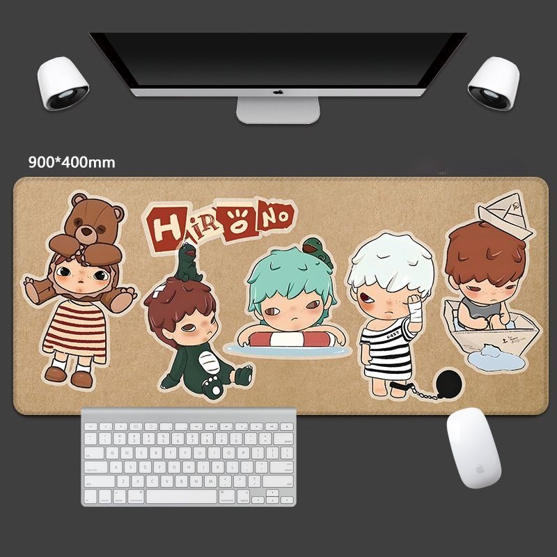 2024 สไตล์ใหม่ ฮิโรโนะ แผ่นรองเมาส์ป่าขนาดเล็กขนาดใหญ่แผ่นรองแป้นพิมพ์คอมพิวเตอร์แผ่นรองโต๊ะล้างทําความสะอาดได้ไม่จางหาย - รูปที่ 4
