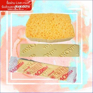 ฟองน้ำทำความสะอาดเพลท [ แพ็ค 1 ชิ้น ] ฟองน้ำViskovita ฟองน้ำ…
