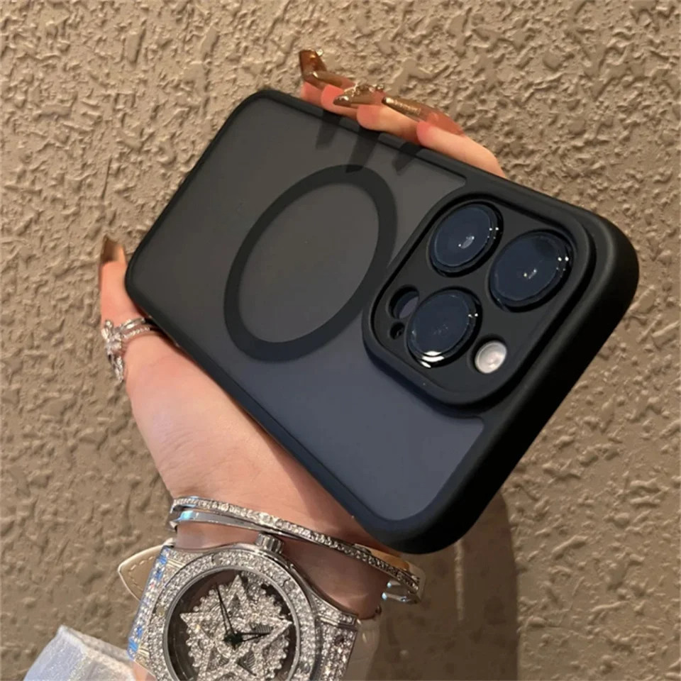 Luxury Matteแม่เหล็กสําหรับHuawei Nova 11i Y7A Y9 Prime Y9 2019 Nova 4e P30 Lite Magic 3 Proเกราะเคสโทรศัพท์ชาร์จไร้สายนุ่มกรอบกรณี + ฝาหลังแข็ง