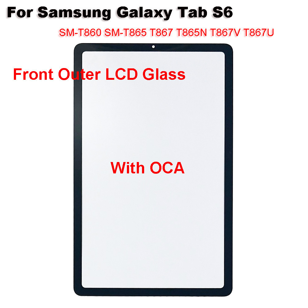 สําหรับ Samsung Galaxy Tab S6 SM-T860 SM-T865 T867 T865N T867V T867U หน้าจอสัมผัสแผงแท็บเล็ตด้านหน้า