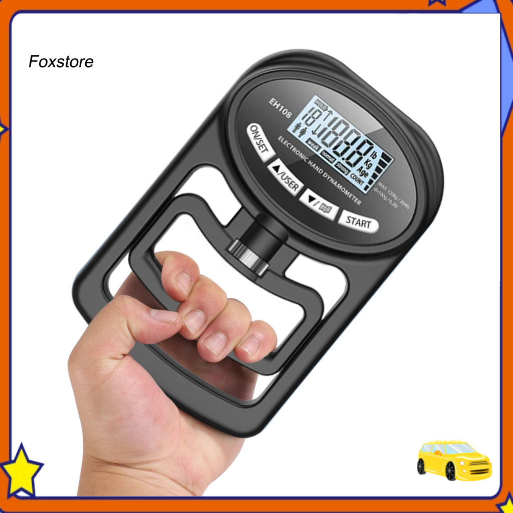 [Fx ] Hand Grip Tester น ้ ําหนักเบา Hand Dynamometer ดิจิตอล Hand Grip Strength Tester พร ้ อมจอแสดงผล Led ปรับ Handheld Gripper Trainer สําหรับ Power Strengthening การออกกําลังกาย