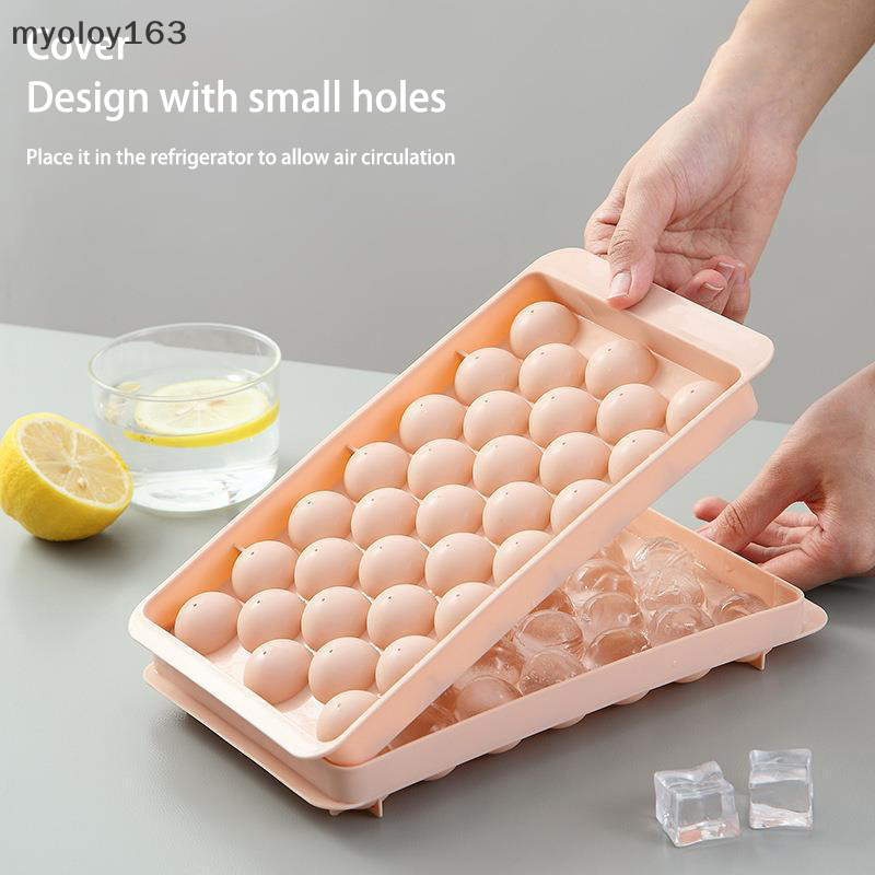 Myoloy 33 Ice Boll Hockey PP แม่พิมพ์แช่แข็งวิสกี้ Ball Popsicle Ice Cube ถาดกล่อง Lollipop ทําของขวัญครัวเครื่องมืออุปกรณ์เสริม ﻿ ไทย