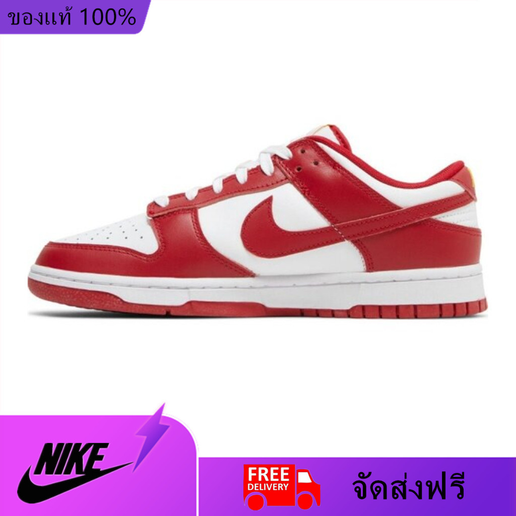 Dunk Low USC Gym Red DD1391-602 ไนกี้ รองเท้าผ้าใบ รองเท้าลำลอง