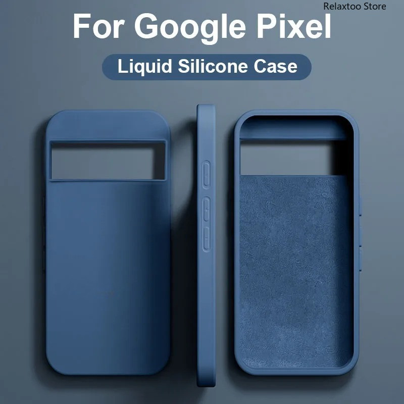 Google Pixel9 Pixel8 Pixel7 หรูหราซิลิโคนเหลวสําหรับ Google Pixel 9 8 7 Pro 6A 7A 8A 9A Pixel9Pro Pixel8Pro Pixel8a Pixel9a Pixel7Pro 5G ผู้หญิงน่ารักกันกระแทกนุ่มป้องกัน
