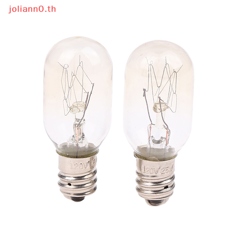 Joliann0 T20 E12 120V 15W/25W หลอดไฟไส้ตู้เย็น/เตาอบ/โคมไฟเกลือ Globe เปลี่ยนหลอด 1 ชิ้น th