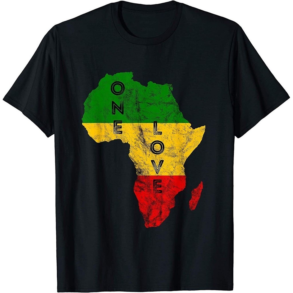 Reggae Africa Map Rasta Regae Music Rastafari Roots เสื้อยืด