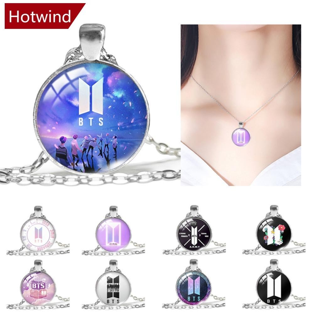 Hotwind KPOP Bangtan Boys BTS สร ้ อยคอโลหะผสมจี ้ ผู ้ หญิงผู ้ ชายเครื ่ องประดับของขวัญ L6P5