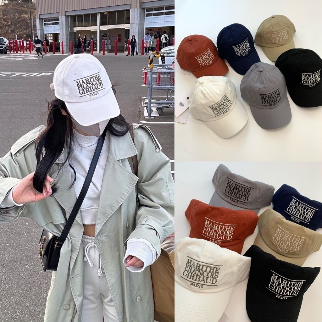 MARITHE Letter Embroidery Casual Baseball Cap Peaked Cap
