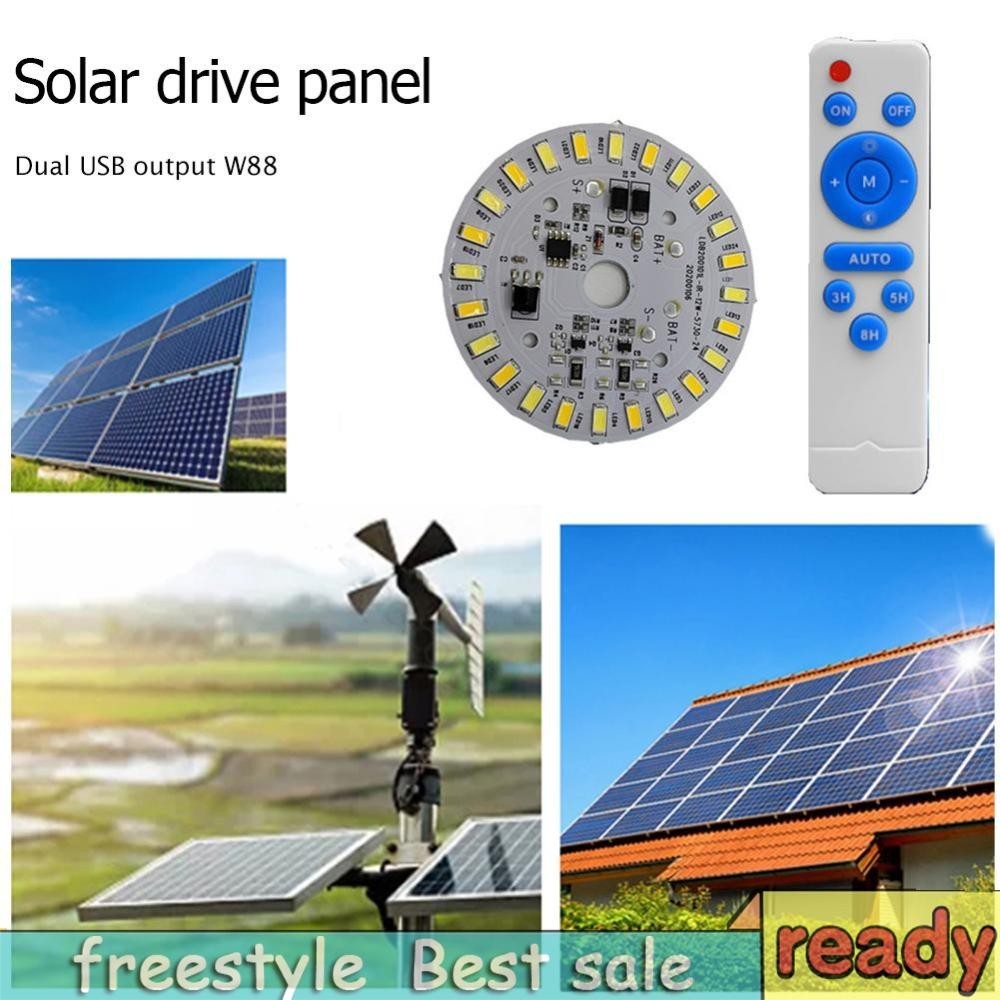 [freestyle01.th ] 12w Circle Light Remote Control LED Panel Round Solar Lighting Lamp Board