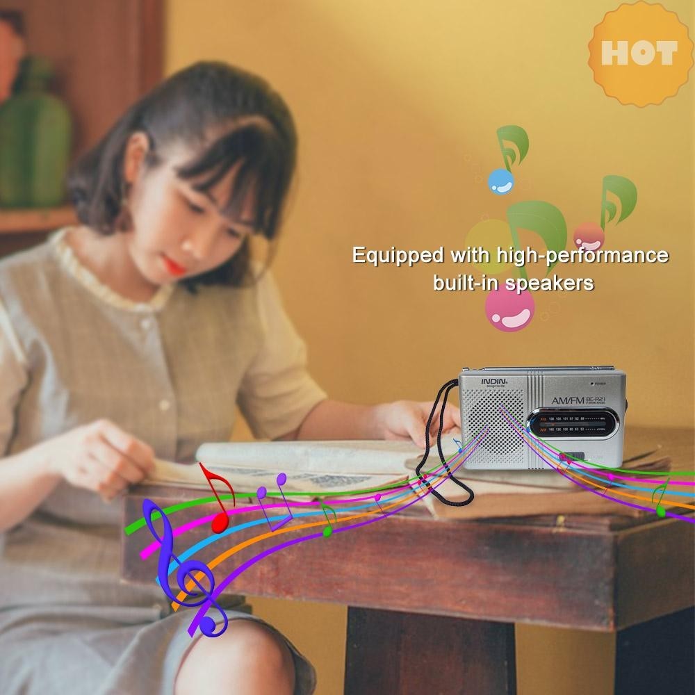 [ราคาเคลียร์] Indin Player Bc-r21 A 3.5 มม.เงิน Am/fm Dual Band วิทยุตัวรับสัญญาณในตัวพร ้ อม Sta A11.22 มาถึง ] [sellwell ]