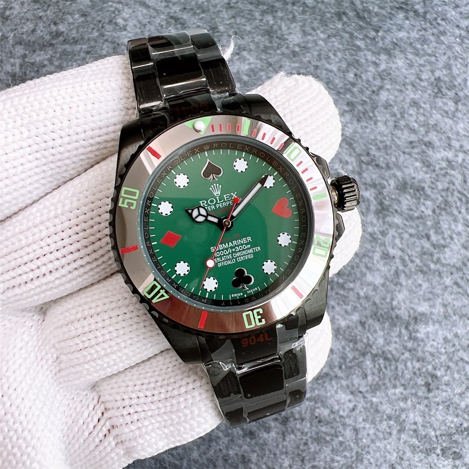 Aaa นาฬิกา Rolex แบรนด์ QuAlibaty Deluxe รุ่นที่กําหนดเอง, นาฬิกากลไกอัตโนมัติกระจกแซฟไฟร์, เทรนด์แฟ