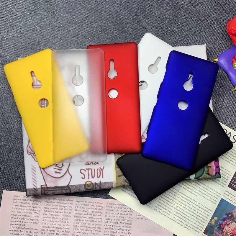 หรูหรา Rubberized Matte Hard พลาสติกสําหรับ Sony Xperia XZ2 XZ3 XZ4 XZ5 XZ1 XZ2prime XZ2mini XZ4mini