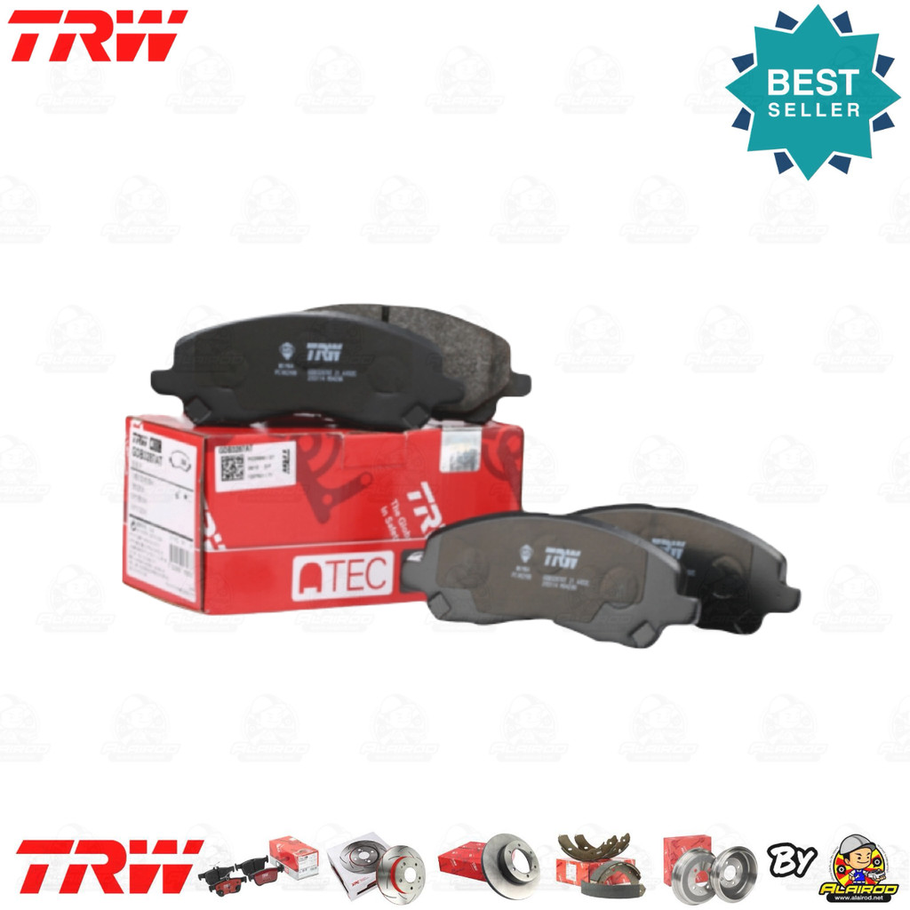 TRW ATEC ผ้าเบรคหน้า YARIS (NCP91)รุ่น S, Top ดิสก์เบรค 4 ล้อ ปี 2006-2013 TRW ATEC GDB 7728 AT