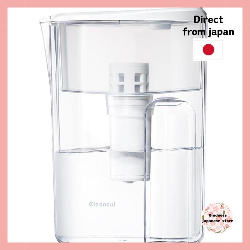 【Direct from japan 】 Cleansui water purifier, pot type, cartridge 1 piece [body CP407-WT] Filtration water capacity: 1.9L Total capacity: 3L
