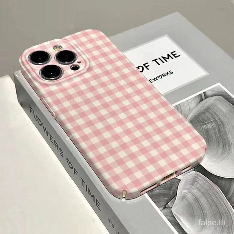 เคสโทรศัพท์หรูหราคลาสสิก platid ที่ใช้งานได้ iPhone 15 14 12 11 pro Max XR X xMax 13promax 14promax 7 8 plus เปลือกแข็งป้องกันการล่มสลาย