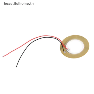 {HG ใหม่} 10 ชิ้น 35 มิลลิเมตร Piezo Elements buzzer Sounder Sensor Trigger Drum Disc+ ลวดทองแดง ~