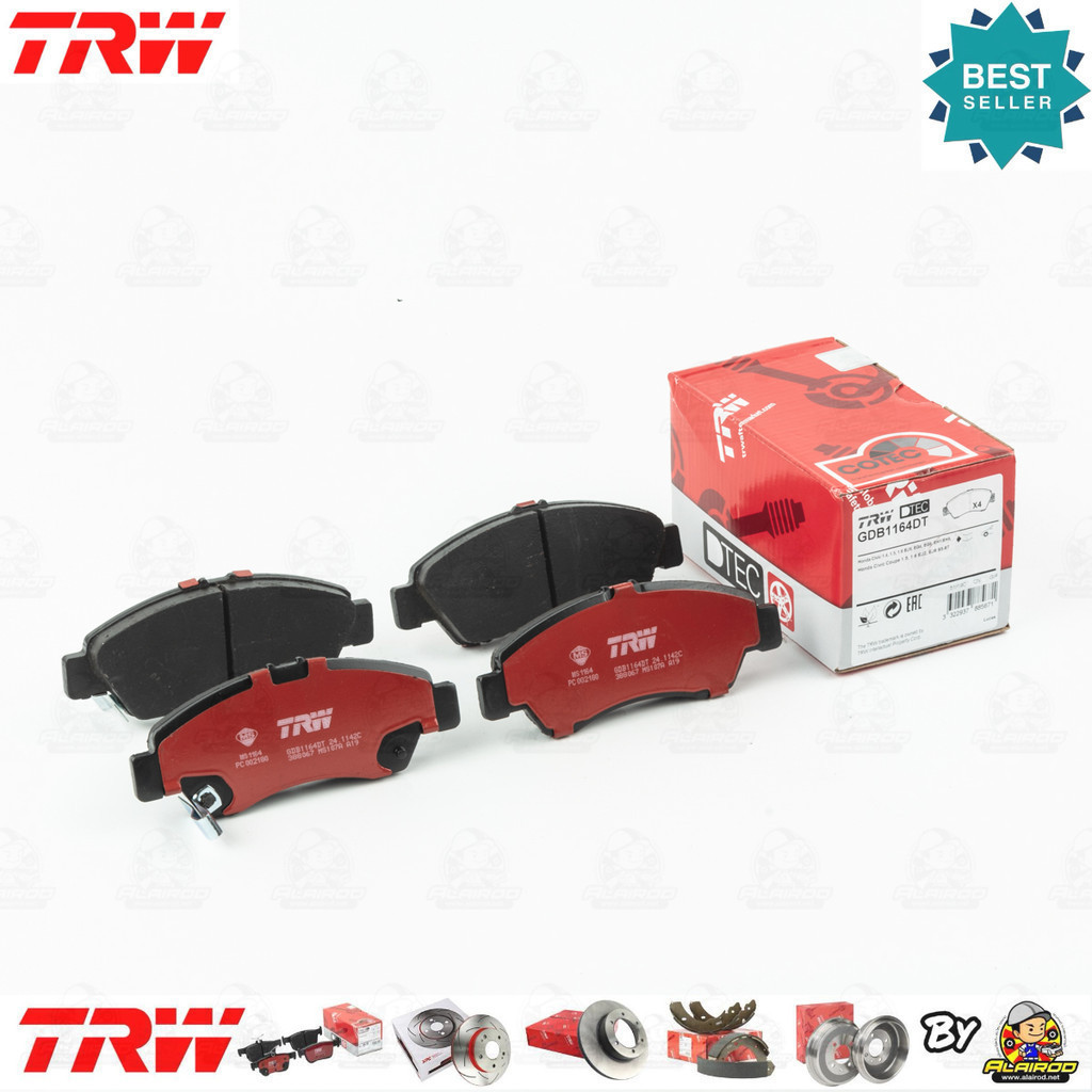 [TRW Premium ] ผ้าเบรคหน้า Honda CIVIC 1.6 EXi เท่านั้น, EK ปี 1996-2000 TRW D-TEC GDB 1164 DT
