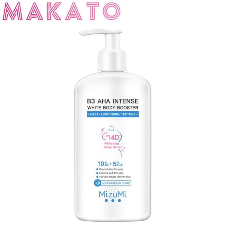 MizuMi B3 AHA Intense White Body Booster มิซึมิ ไวท์ บอดี้โลชั่น เสริมชั้นผิว ปรับผิวให้เรียบเนียน 1 ขวด ขนาด 250g
