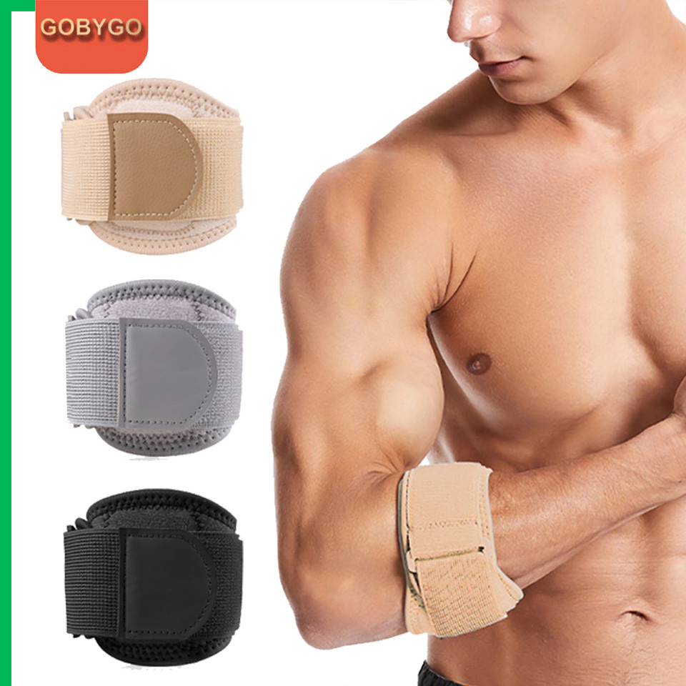 Gobygo 1 ชิ ้ นบรรเทาอาการปวดข ้ อศอกวงเล ็ บสําหรับ Tendonitis,Tennis Golf Elbow Forearm Brace สายรัดและการบีบอัด Pad,Wraps ข ้ อศอกสนับสนุน Band