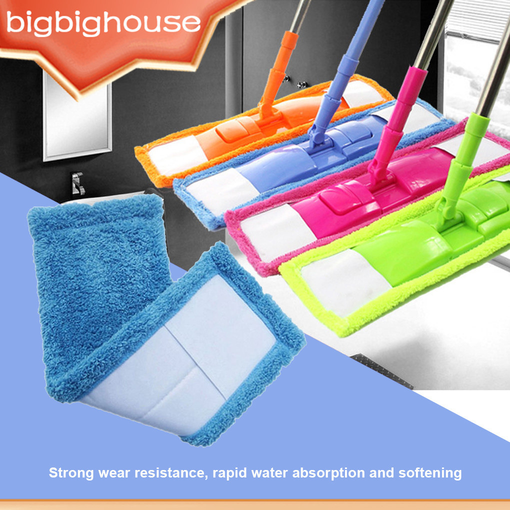 Mops Head Coral Velvet Dust Wall Cleaning Pad ห้องนั่งเล่น Mopping ผ้าห้องครัวเปลี่ยนล้างทําความสะอาดได้ Reusable Soft Duster