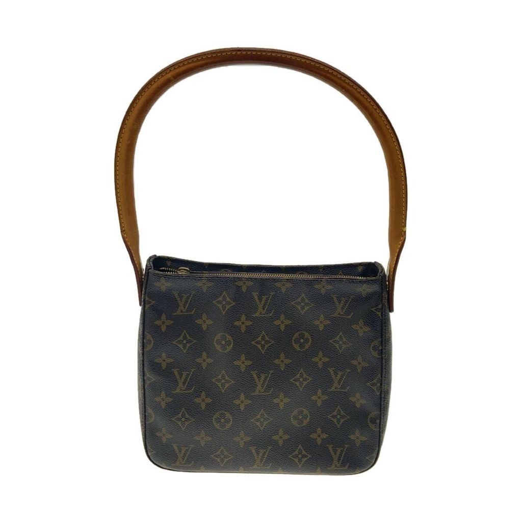 LOUIS VUITTON Tote Bag Monogram Looping MM Canvas Brown PVC Patterned all over Direct from Japan Secondhand