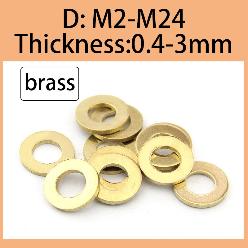 แหวนรองทองเหลือง แหวนรองทองแดง แหวนรองแบน สกรูโลหะ แหวนรองแบน M8/M10/M12/M14/M16/M20/M22/M24