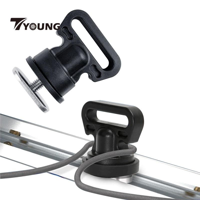 [ Tie Down สําหรับ Kayak Track Mount น ้ ําหนักเบา Track Mount แนวตั ้ ง Tie Down สําหรับกีฬาทางน ้ ําพายเรือเรือยึดลัง