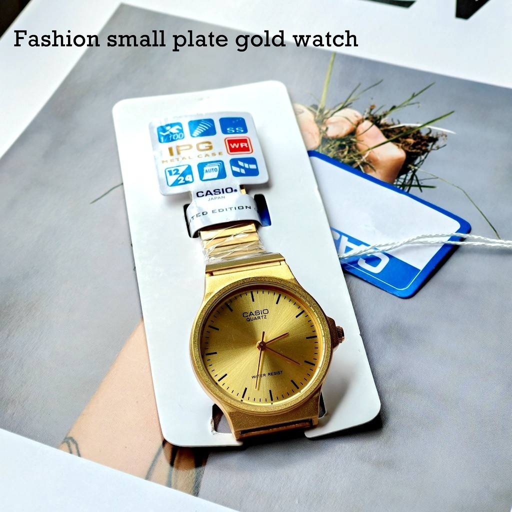 Mq24 วงกลมโลหะ Dial Roma นาฬิกา unisex ทองสแตนเลสควอตซ ์ นาฬิกาข ้ อมือ