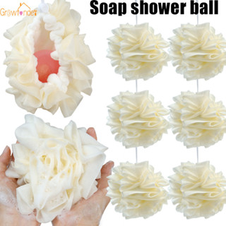 2 in 1 Soft Shower Mesh Foaming Large Bath Ball with Drawstr…