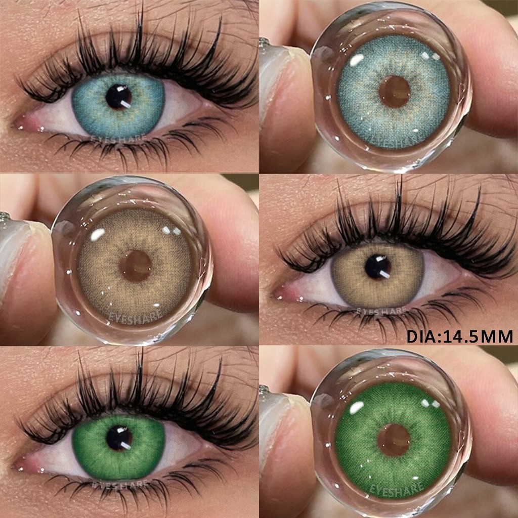 Eyeshare ใหม ่ คอนแทคเลนส ์ สีสําหรับดวงตาเครื ่ องสําอางเลนส ์ สีธรรมชาติเลนส ์ ตาสีนักเรียนตาสี
